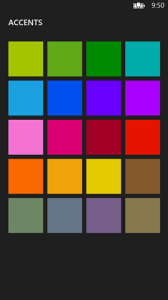 New accent colors
