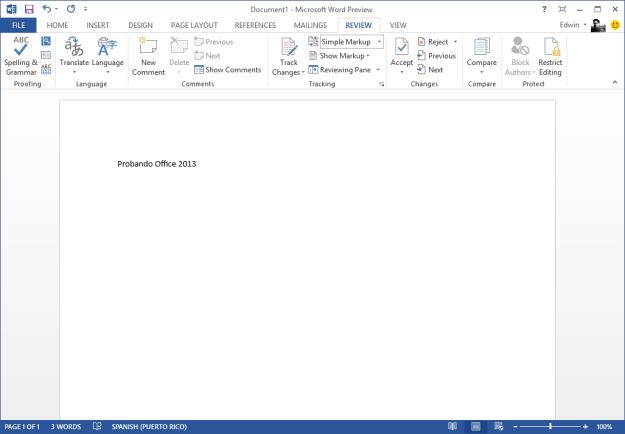 Probando Office 2013