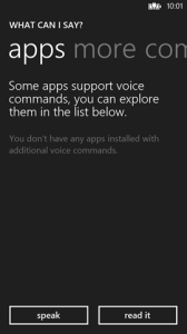 Voice apps
