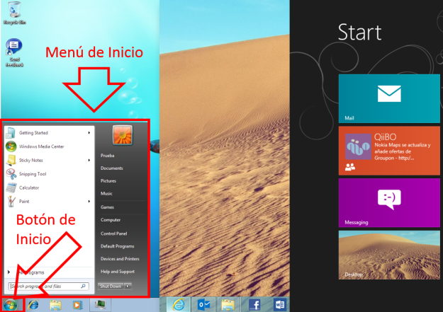 Menu de Inicio