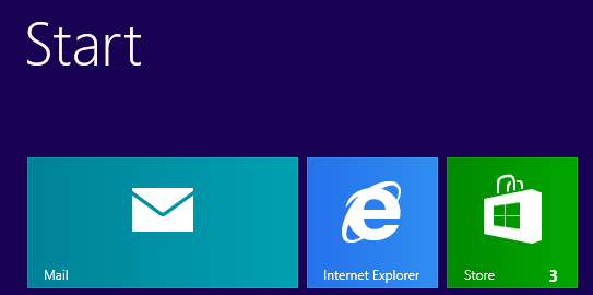 Windows 8 Pantalla de Inicio